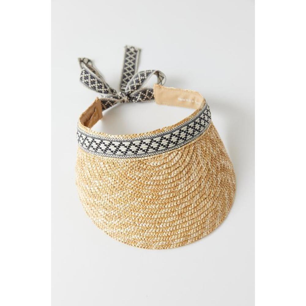 GIGI PIP STRAW LYCRA VISOR